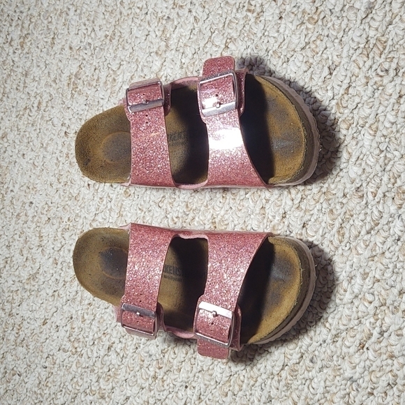 Birkenstock Arizona Double Strap Cosmic Sparkle Rose Sz 34 / 3 - 3.5 - Picture 1 of 9